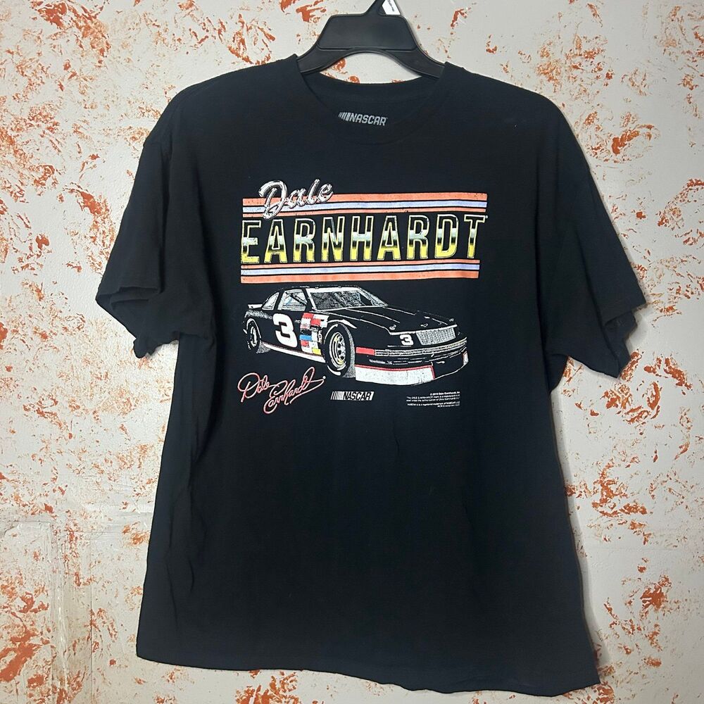 Dale Earnhardt NASCAR T Shirt XL #3 Black Racing Graphic Tee 2010